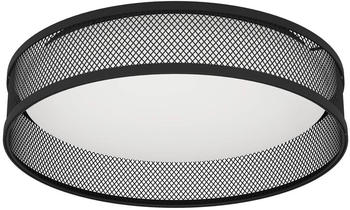 Eglo LED-Deckenlampe Luppineria Stahlgeflecht, schwarz