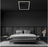 Briloner LED-Deckenleuchte 3771 in Rahmenform, schwarz