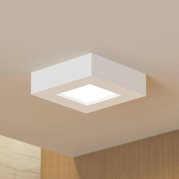 PRIOS LED-Deckenleuchte Alette, weiß, 12,2 cm, dimmbar