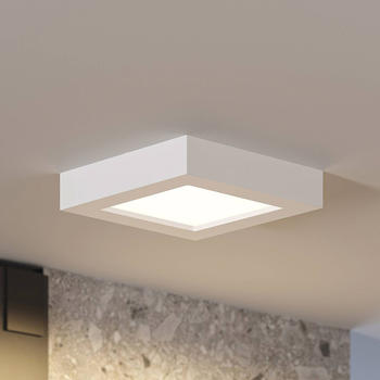 PRIOS LED-Deckenleuchte Alette, weiß, 17,2 cm, dimmbar