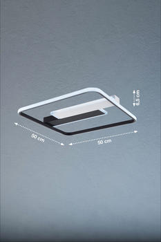 Fischer & Honsel LED-Deckenleuchte Blithe 50x50cm, Rahmen