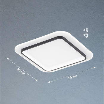Fischer & Honsel LED-Deckenleuchte Blithe, 50x50cm Quadrat