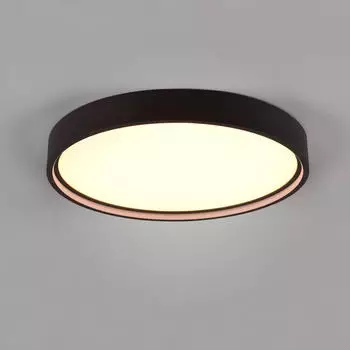Trio LED-Deckenleuchte Doha, CCT, schwarz matt