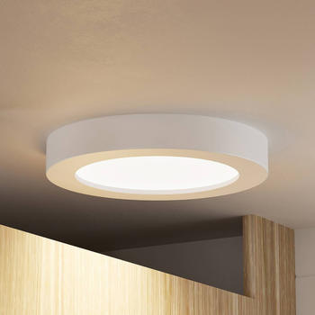 PRIOS LED-Deckenleuchte Edwina, weiß, 22,6 cm, dimmbar