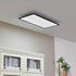 Lindby LED-Panel Lamin, schwarz, 80 x 40 cm
