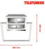 Telefunken LED-Sensor-Deckenleuchte Frame chrom/alu 26x36cm