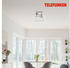 Telefunken LED-Sensor-Deckenleuchte Frame chrom/alu 26x36cm