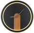 Globo LED-Wandlampe Sussy mit Uhr schwarz/holz dunkel