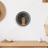 Globo LED-Wandlampe Sussy mit Uhr schwarz/holz dunkel