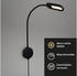 Briloner LED-Wandleuchte 2177015 mit Dimmer, schwarz