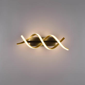 Trio LED-Wandleuchte Sequence, dimmbar, CCT, messing