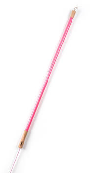 Seletti Linea LED-Stehleuchte mit Holz, fuchsia