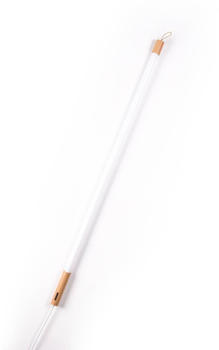 Seletti Linea LED-Stehleuchte mit Holz, weiß