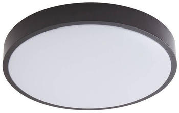 Lindby Medon LED-Deckenlampe IP44 schwarz Ø38cm