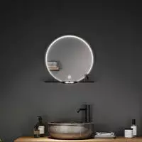 Paulmann LED Wandleuchte "Spiegel Miro rund IP44 10,5W 500mm 230V" Tageslichtwei&szlig;