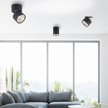 Pure Nola LED-Deckenleuchte einflammig schwarz