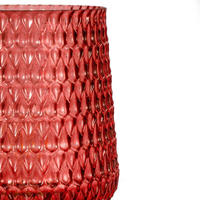 Pauleen LED Tischleuchte "Rose Glamour mobile Rosa Glas/Holz" E27 Warmwei&szlig; E27,