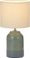 Pauleen Tischleuchte "Sandy Glow max. 20W 230V Stoffschirm Keramik" E14 Stoffschirm,
