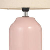 Pauleen Tischleuchte "Sandy Glow max. 20W 230V Stoffschirm Keramik" E14 Stoffschirm,