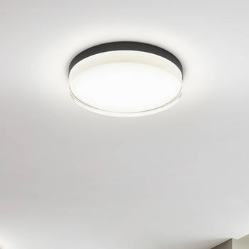 Helestra Tana LED-Deckenleuchte, schwarz, Ø 33 cm