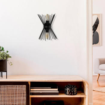 Opviq Wandleuchte Kirpi 3091 up/down Breite 23cm schwarz