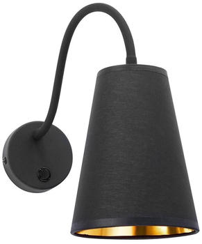 TK Lighting Wandleuchte Wire, schwarz/gold