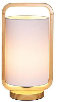 Pauleen Woody Charm Tischlampe aus Stoff und Holz