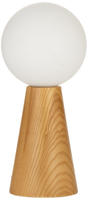 Pauleen Tischleuchte "Woody Soul Glas/Eschenholz 230V max. 3,5W Wei&szlig;/Holz...