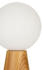 Pauleen Woody Soul Tischlampe, Holzfuß, Glaskugel