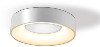 EVN LED-Deckenleuchte Sauro, Ø 30 cm, silber