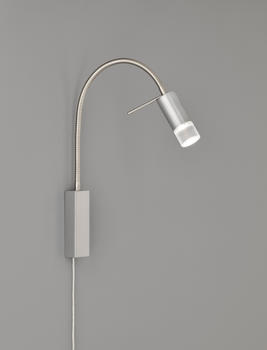 Fischer & Honsel LED-Wandleuchte River, Flexarm, Schirm mit Glas