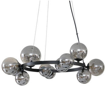 Lucande Naelen Round Pendelleuchte Black/Smoke