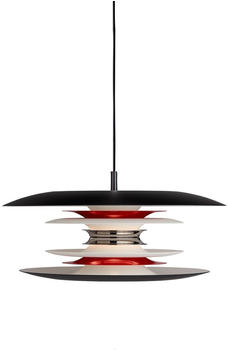 Belid Diablo Pendelleuchte Ø400 Schwarz/Glänzend Rot