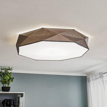 TK Lighting Deckenleuchte Kantoor New, Ø 88 cm, grau