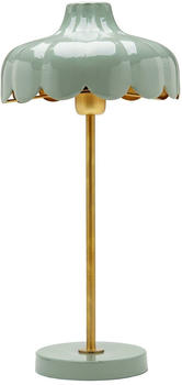 PR HOME Wells Tischleuchte aus Metall, gr&uuml;n/gold