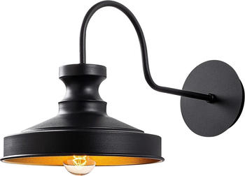 Opviq Wandleuchte Berceste 182-A schwarz/gold