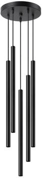Sollux SL.1176 Hängeleuchte PASTELO G9 5 x 8W Stahl schwarz Ø25cm H:110cm dimmbar