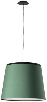 Faro 20309-91 Hängeleuchte SAVOY E27 15W Stahl schwarz, Textil Grün Ø42cm H:31.1cm dimmbar