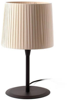 Faro 64311-38 Tischleuchte SAMBA E27 15W Stahl mattschwarz, Textil Beige L:25cm H:48.5cm dimmbar