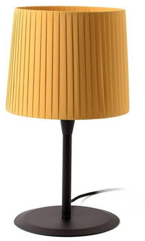 Faro 64311-39 Tischleuchte SAMBA E27 15W Stahl mattschwarz, Textil Gelb L:25cm H:48.5cm dimmbar