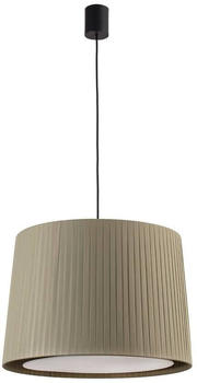 Faro 64315-46 Hängeleuchte SAMBA E27 15W Stahl mattschwarz, Textil Grün L:50cm H:500cm dimmbar