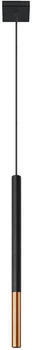 Sollux SL.0888 Pendelleuchte MOZAICA 1 schwarz/Kupfer Ø 2,5 H: 100cm, G9/40W, dimmbar