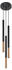 Sollux SL.0890 Pendelleuchte MOZAICA 3P schwarz/Kupfer L: 20cm, B: 20cm, H: 90cm, G9/40W, dimmbar