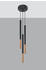 Sollux SL.0890 Pendelleuchte MOZAICA 3P schwarz/Kupfer L: 20cm, B: 20cm, H: 90cm, G9/40W, dimmbar