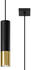 Sollux SL.0952 Pendelleuchte LOOPEZ 1 schwarz/Gold L: 8cm, B: 8cm, H: 100cm, GU10/40W, dimmbar