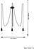 Sollux SL.0370 Pendelleuchte EDISON 3 schwarz L: 60, B: 60, H: 30cm, Fassung E27, dimmbar