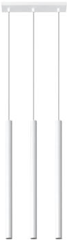 Sollux SL.0466 Pendelleuchte PASTELO 3 weiß L: 30, B: 8, H: 100, Fassung G9, dimmbar