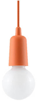 Sollux SL.0584 Pendelleuchte DIEGO 1 orange L: 9, B: 9, H: 90, Fassung E27, dimmbar