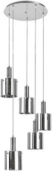 Rabalux 5251 Hängeleuchte Donati Chrom getöntes Glas E27 5x MAX 60W L:160cm Ø42cm dimmbar