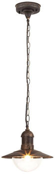 Rabalux 8737 Außenleuchte Pendelleuchte Oslo aus Metall Kunststoff antik gold Ø24cm H:76cm IP44
